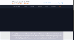 Desktop Screenshot of macleanpersonalinjury.com